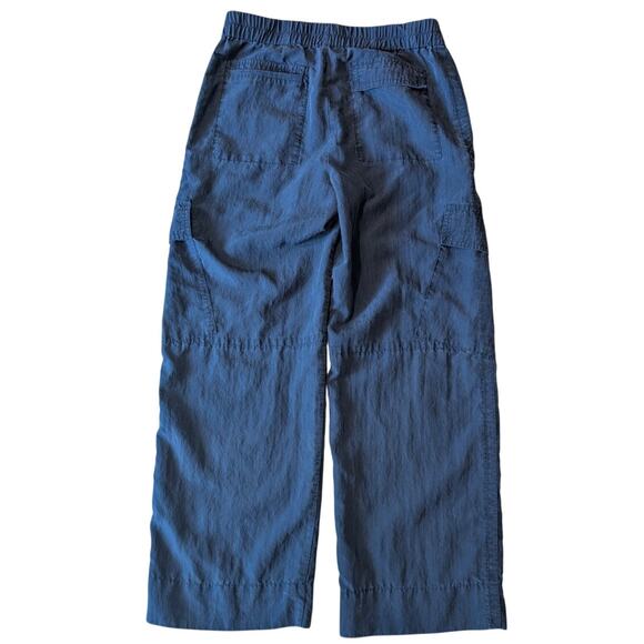 Vince Fluid Utility Pants Size 8 Coastal Blue Wide Leg Cargo - Picture 3 of 5